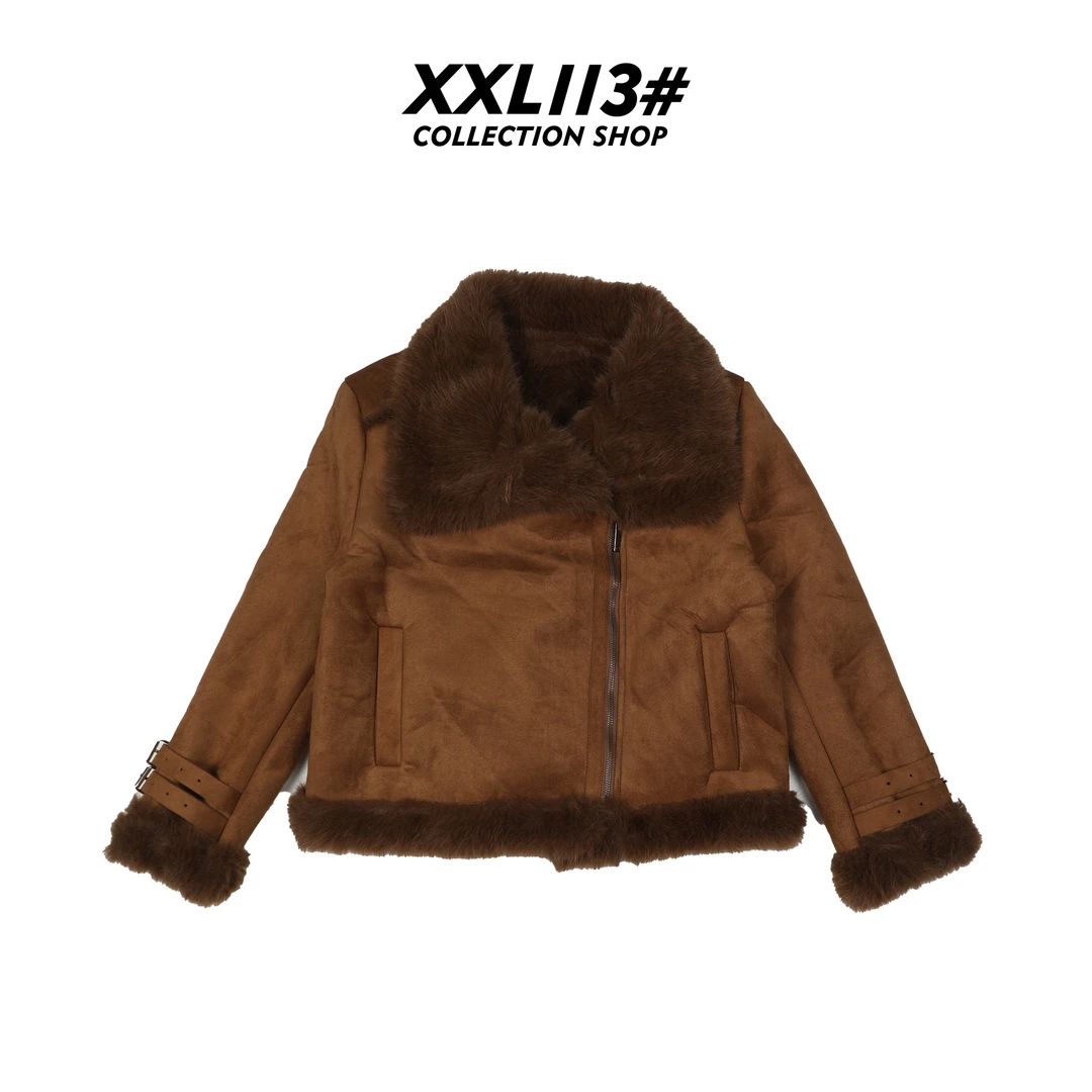 113* CENTRALIZED SHOP琥珀流光短外套美式复古X5F21J7370