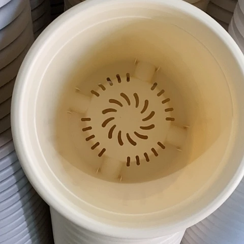 树脂四季4号米黄无托10个