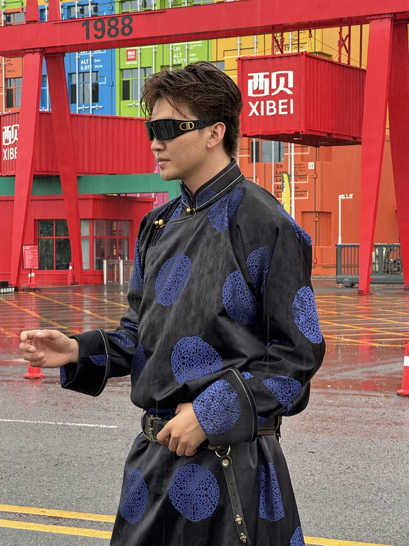 【DADI】大地民族服饰 新款醋酸印花 民族风传统男款原创设计