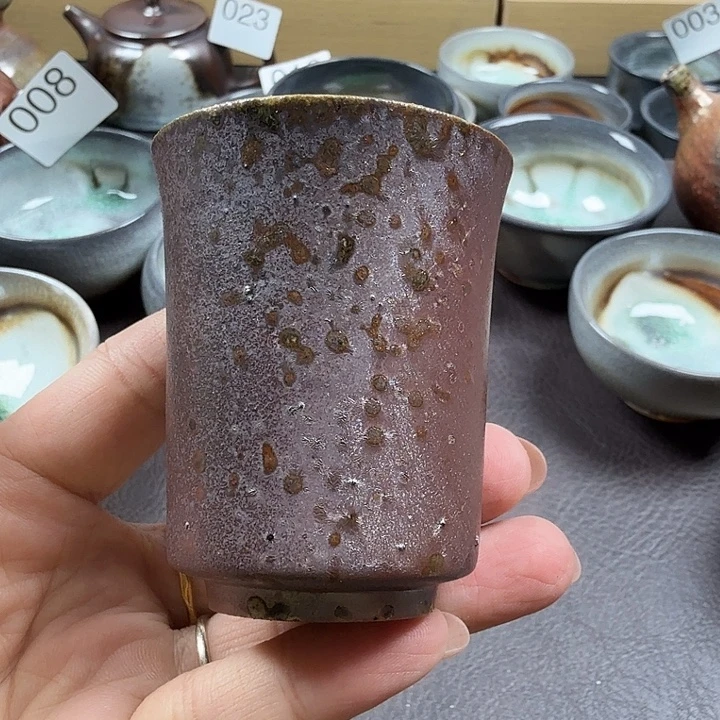 手工手作柴烧主人杯