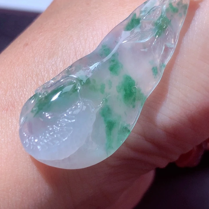 定制翡翠18K金镶嵌翡翠