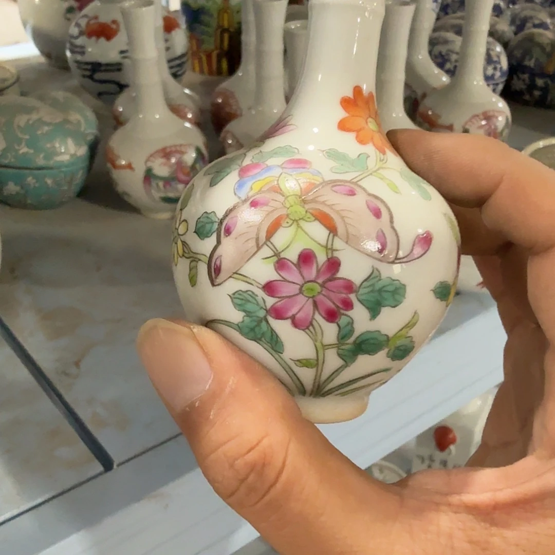 瓷片摆件手绘瓷器全部处理