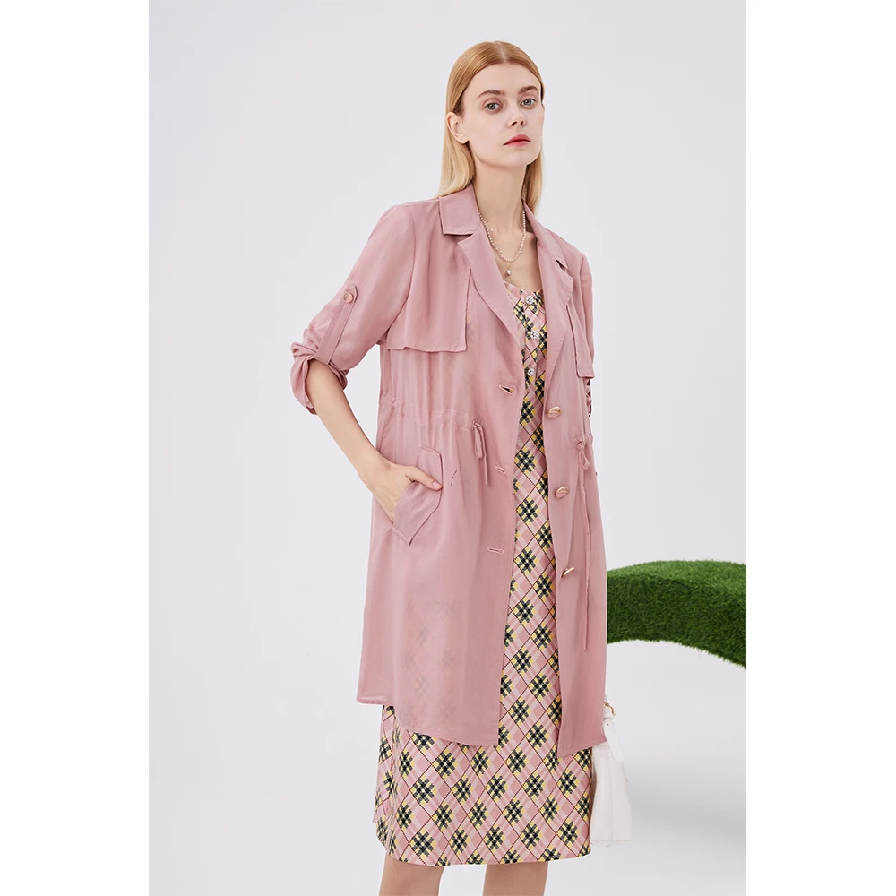 【粉丝专属】雅格上美 秋季气质风衣A22CF32D40