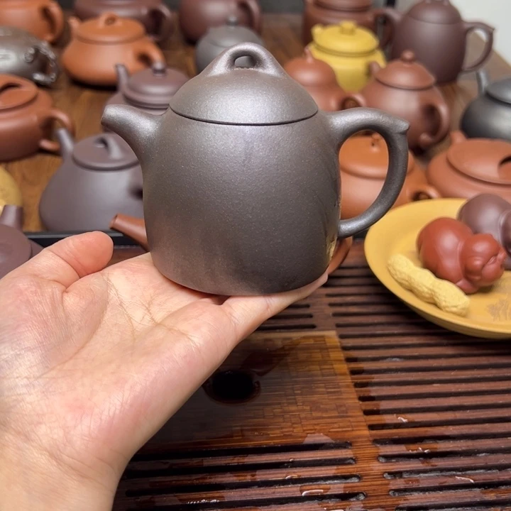 紫砂1还原烧秦权。       200cc
