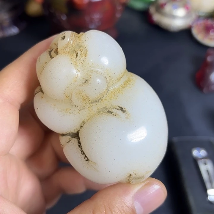 把件白玉菩提一个