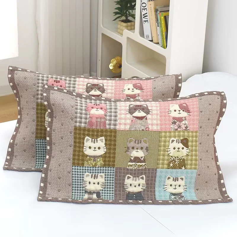 水洗纱布超柔枕巾 52*78