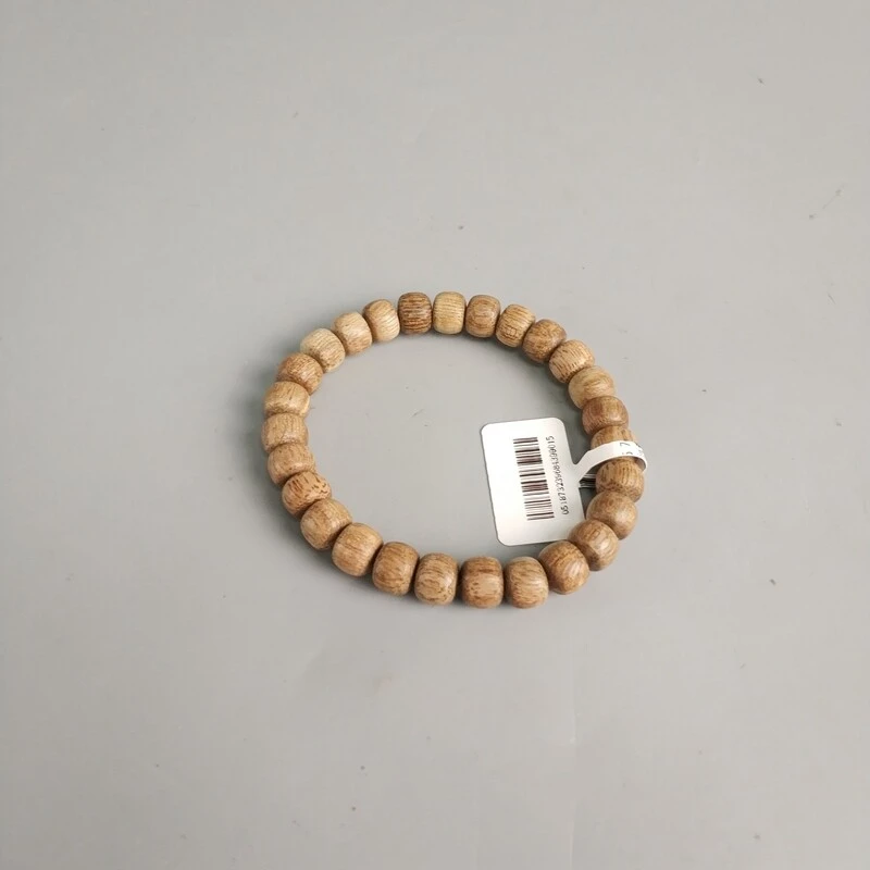 柬埔寨菩萨棋 8分沉 沉香8*6.6mm沉香手串-M25FP007C09