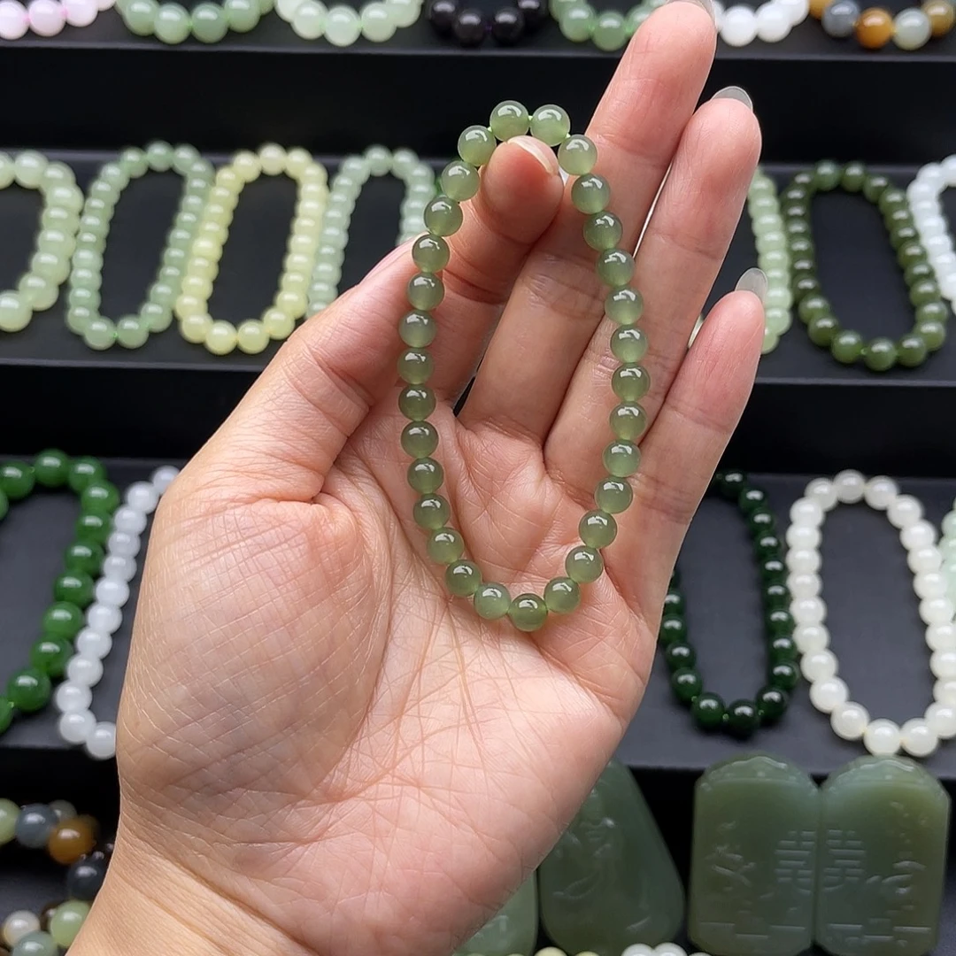 和田玉未镶嵌手串