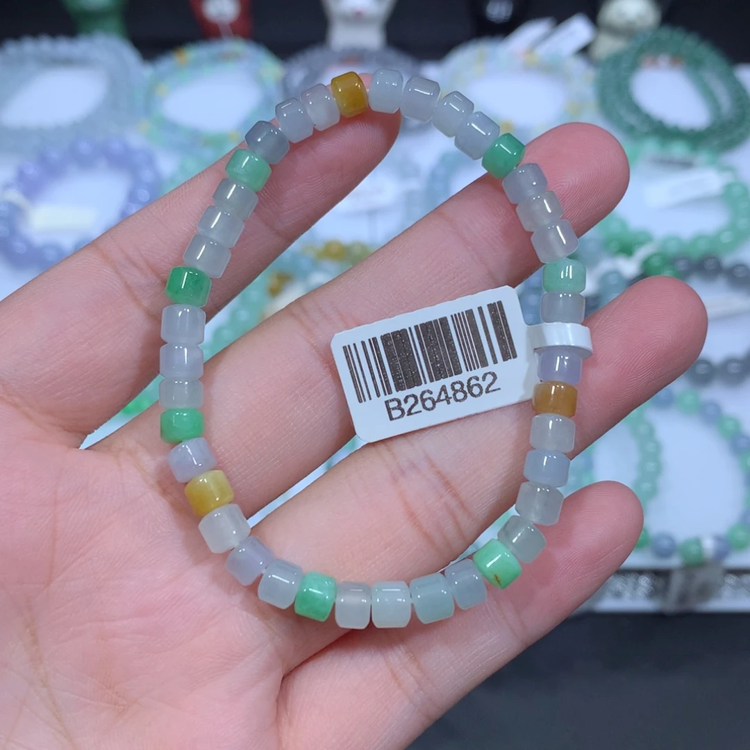 未镶嵌手串翡翠天然