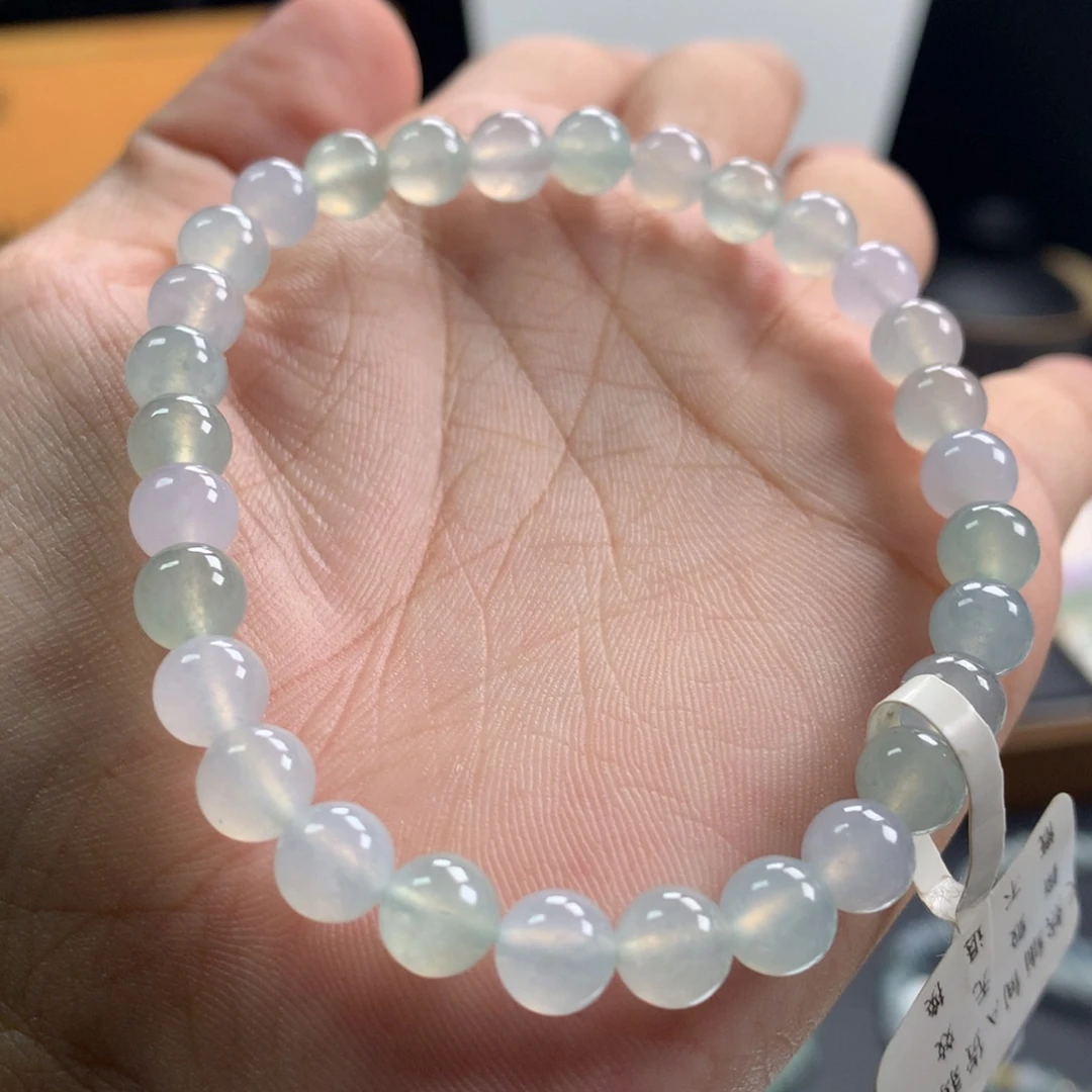 翡翠未镶嵌手链卡6.5
