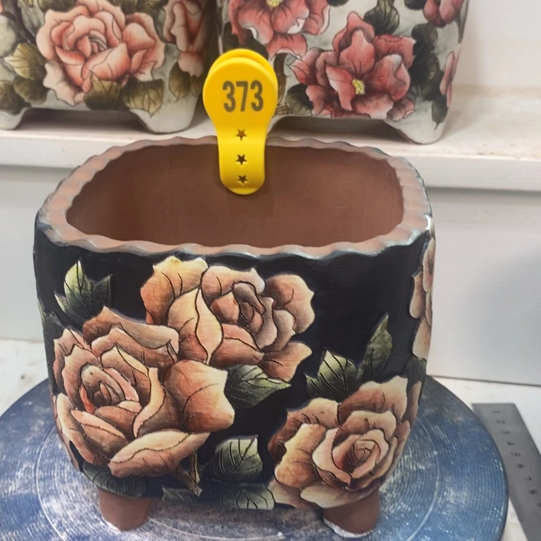 紫砂花盆水晶花盆373