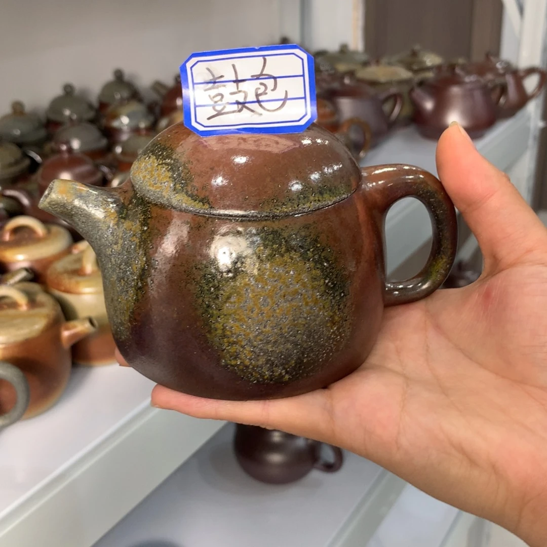 茶壶紫砂纯自然柴烧