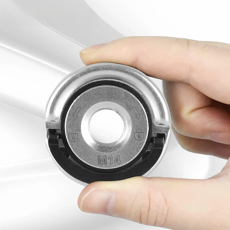 角磨机压板 通用M14镀锌/碳钢快锁螺母便携安装拆卸 角磨快装压板