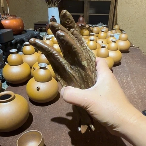 小***哥玲姐茶具淘泥咸鱼翻身筷子托