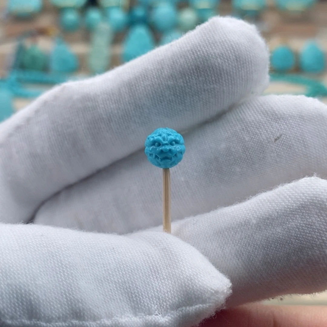 绿松石珠宝奇石未镶嵌睡***噢