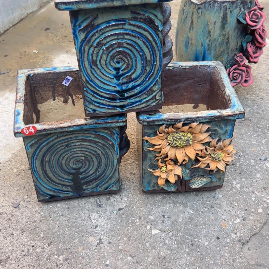 陶瓷?****天微瑕64 号陶然花盆