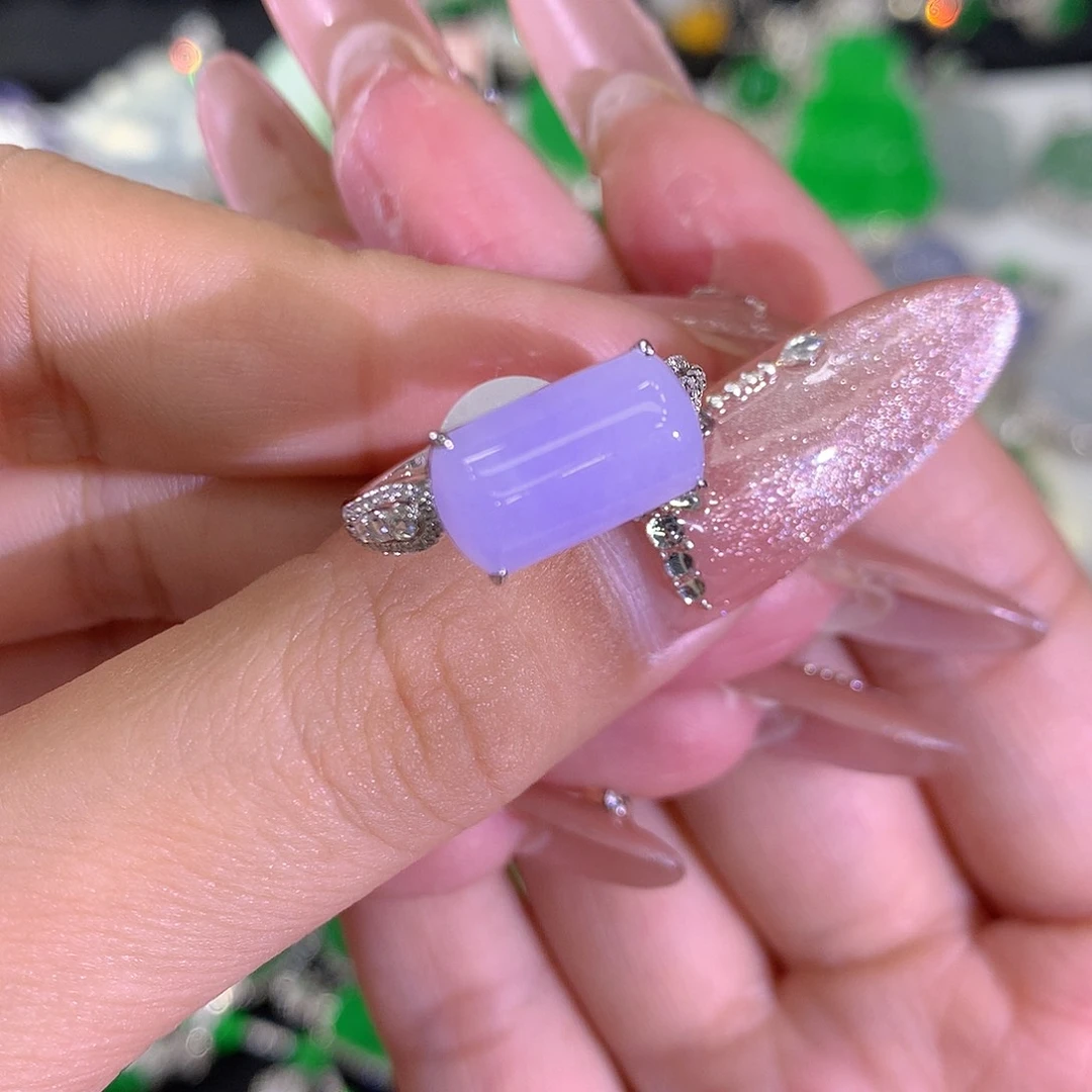 翡翠戒指18K金镶嵌11111111111