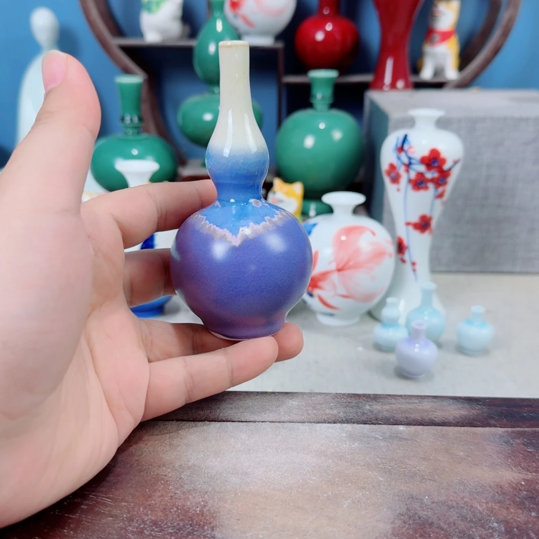 陶瓷手工小花器摆件