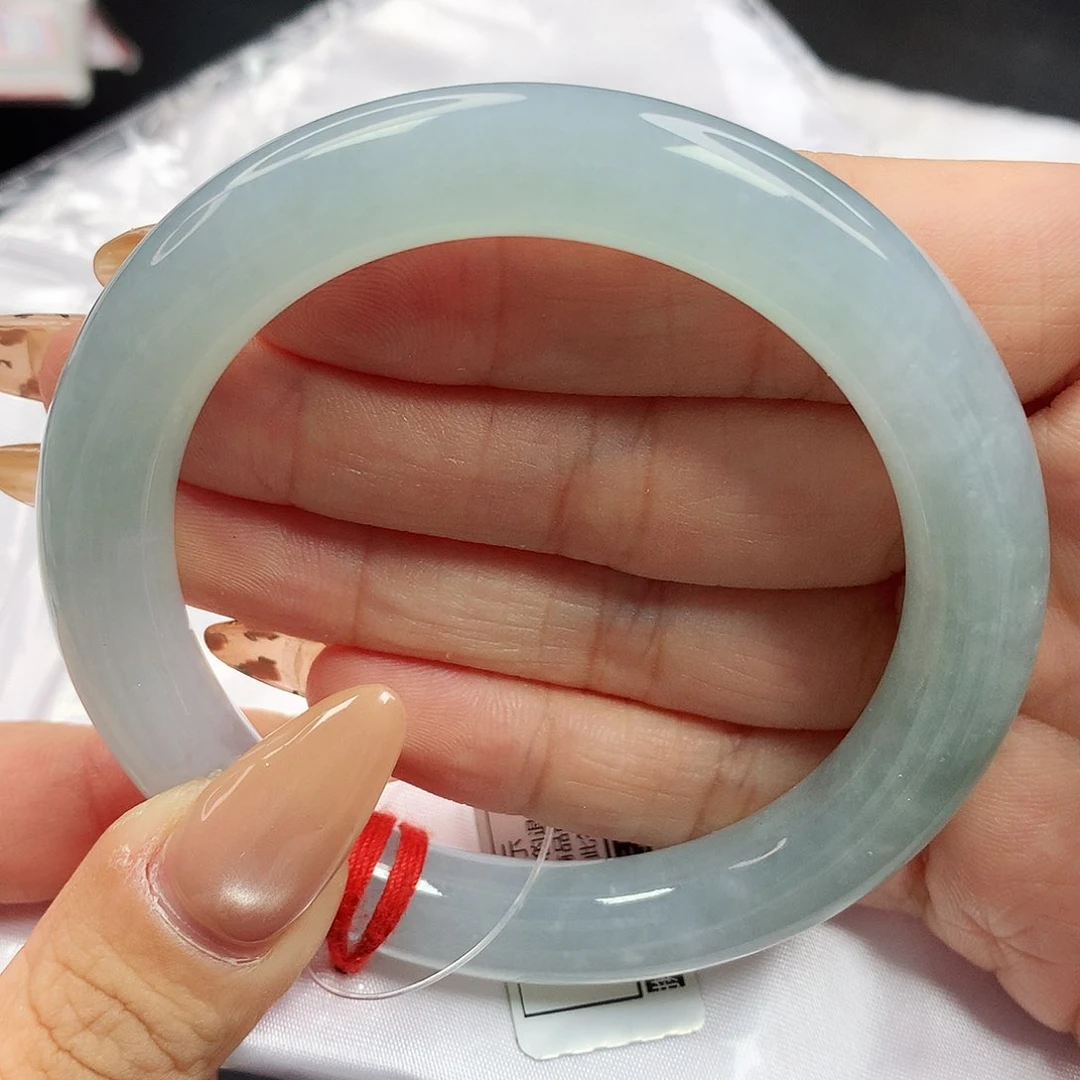 未镶嵌手镯翡翠全*甜宝石蓝绿