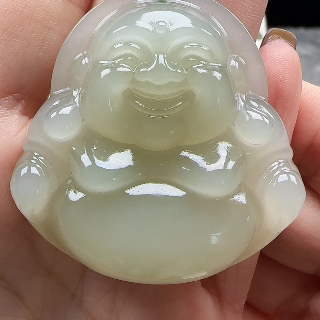 吊坠(赠链)足金镶嵌和田玉