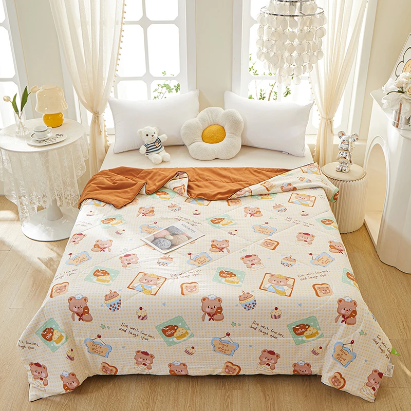 2025年新款繁花小茶芯夏被夏凉被空调被