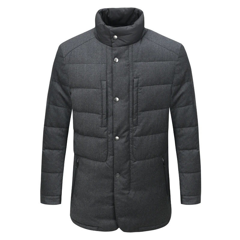 SF295圣秋冬男式羽绒服 意大利面料拉链商务休闲外套