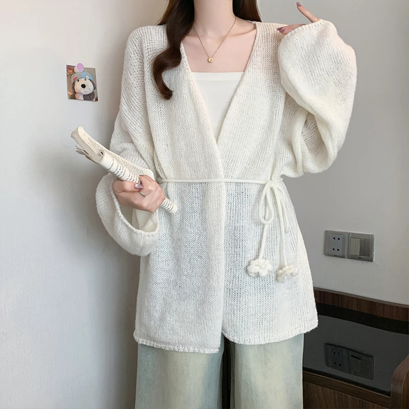 时尚大码女装2025早秋新款宽松毛衣开衫慵懒风舒适显瘦针织衫上衣