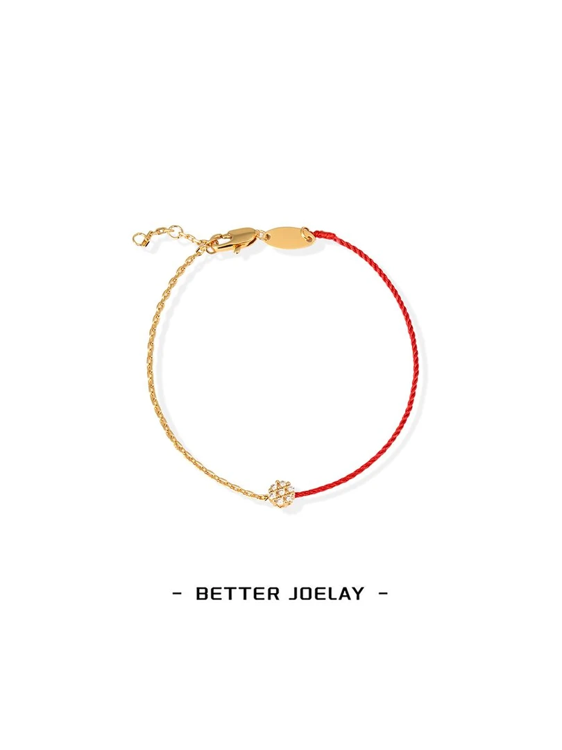 铜合金合成锆石手链 BETTER JOELAY-【太阳花红绳手链】XY00010