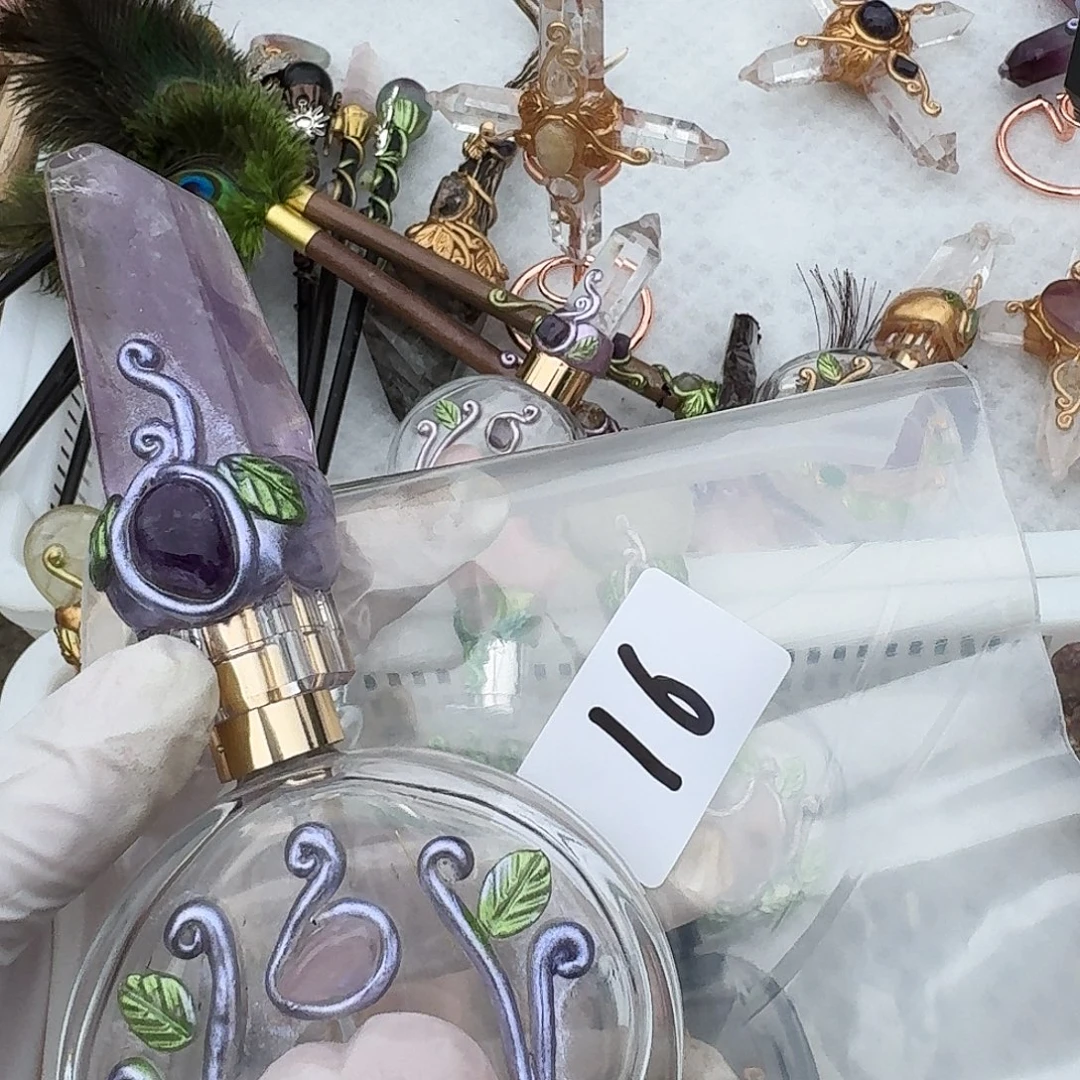 *****未镶嵌手链黄晶紫水晶