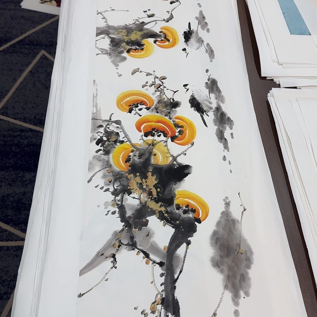国画138*35纯手绘周艺