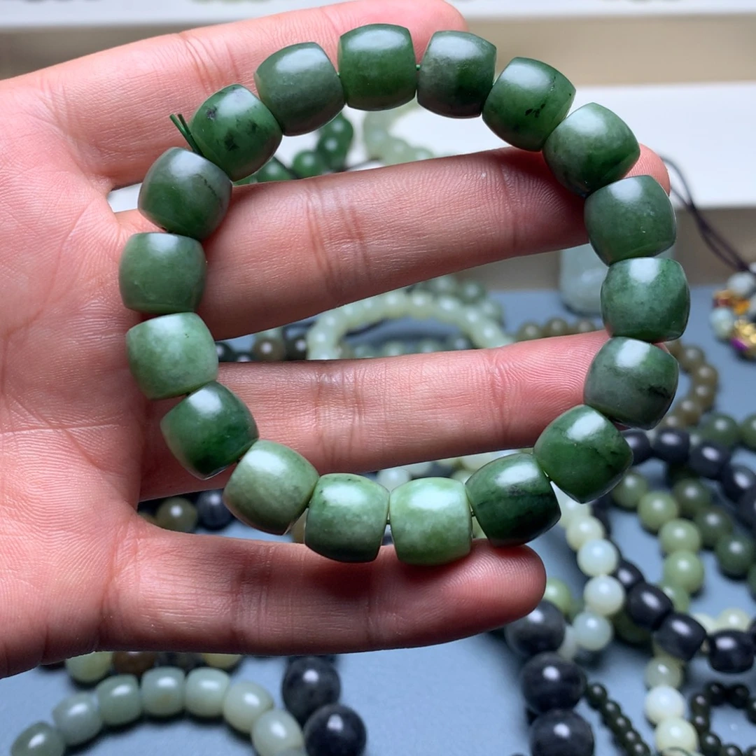 和田玉未镶嵌手链