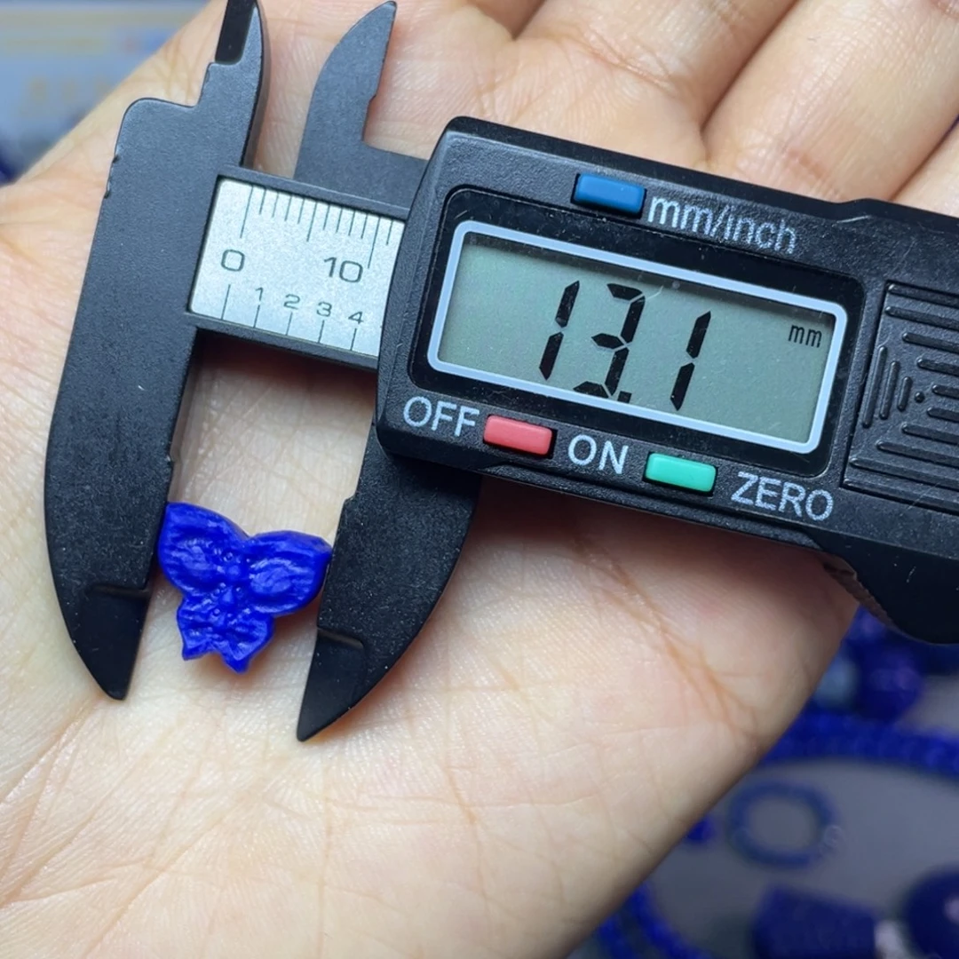 青金石未镶嵌13×11mm哑光蝴蝶配饰