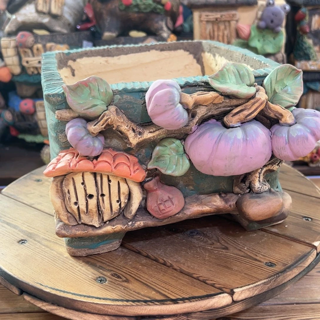 红陶嘻哈多肉花盆