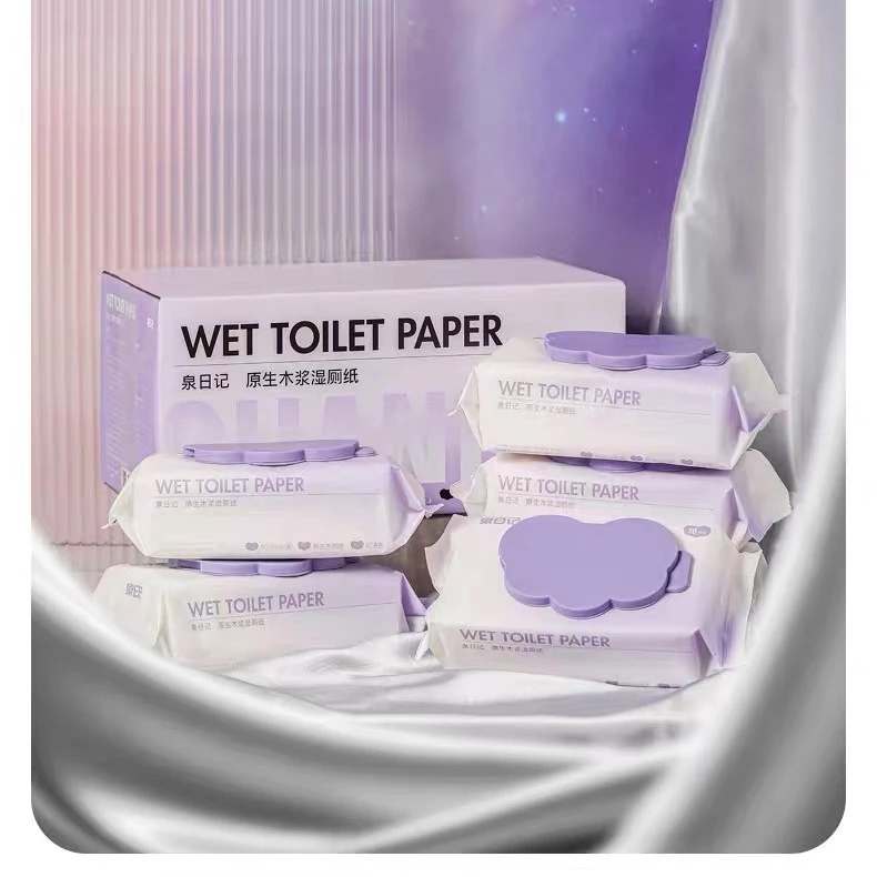 【新疆包邮】泉日记湿厕纸溶解水马桶屁股湿纸巾洁厕纸家庭便捷湿巾