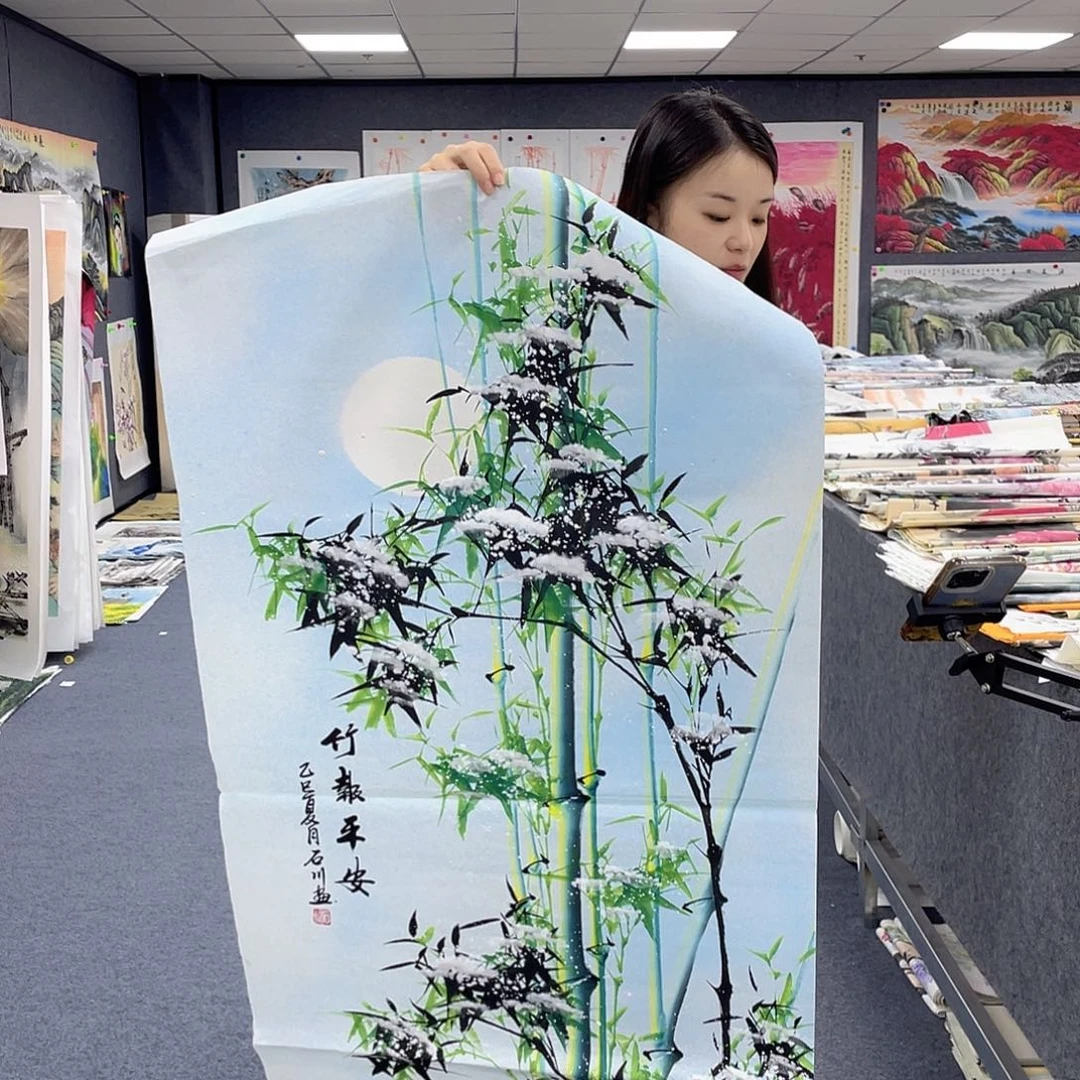 国画作品小姐姐放漏…