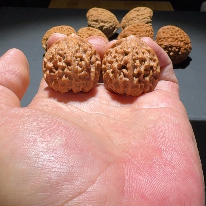 吊坠文玩核桃33.5野生龙卷风