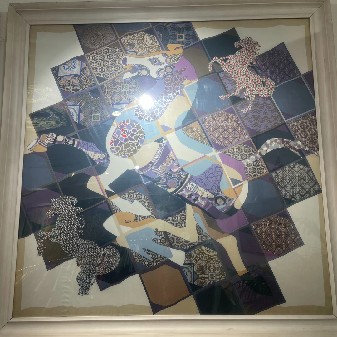 围巾<天马纵横> 110*110