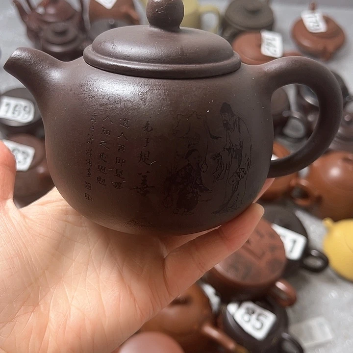 紫砂茶壶紫砂半手