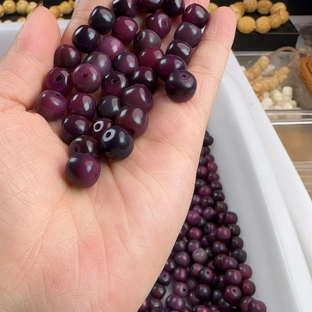 菩提根/象牙果手串卡10紫葡萄桶500颗