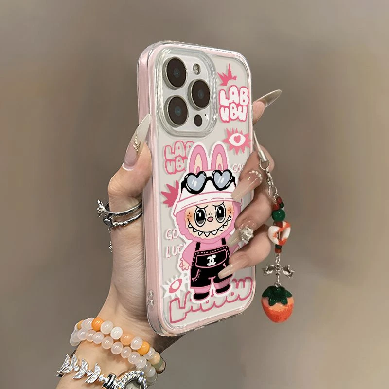 贴纸拉布布适用苹果16pro手机壳带磁吸华为pura70潮牌mate70个性