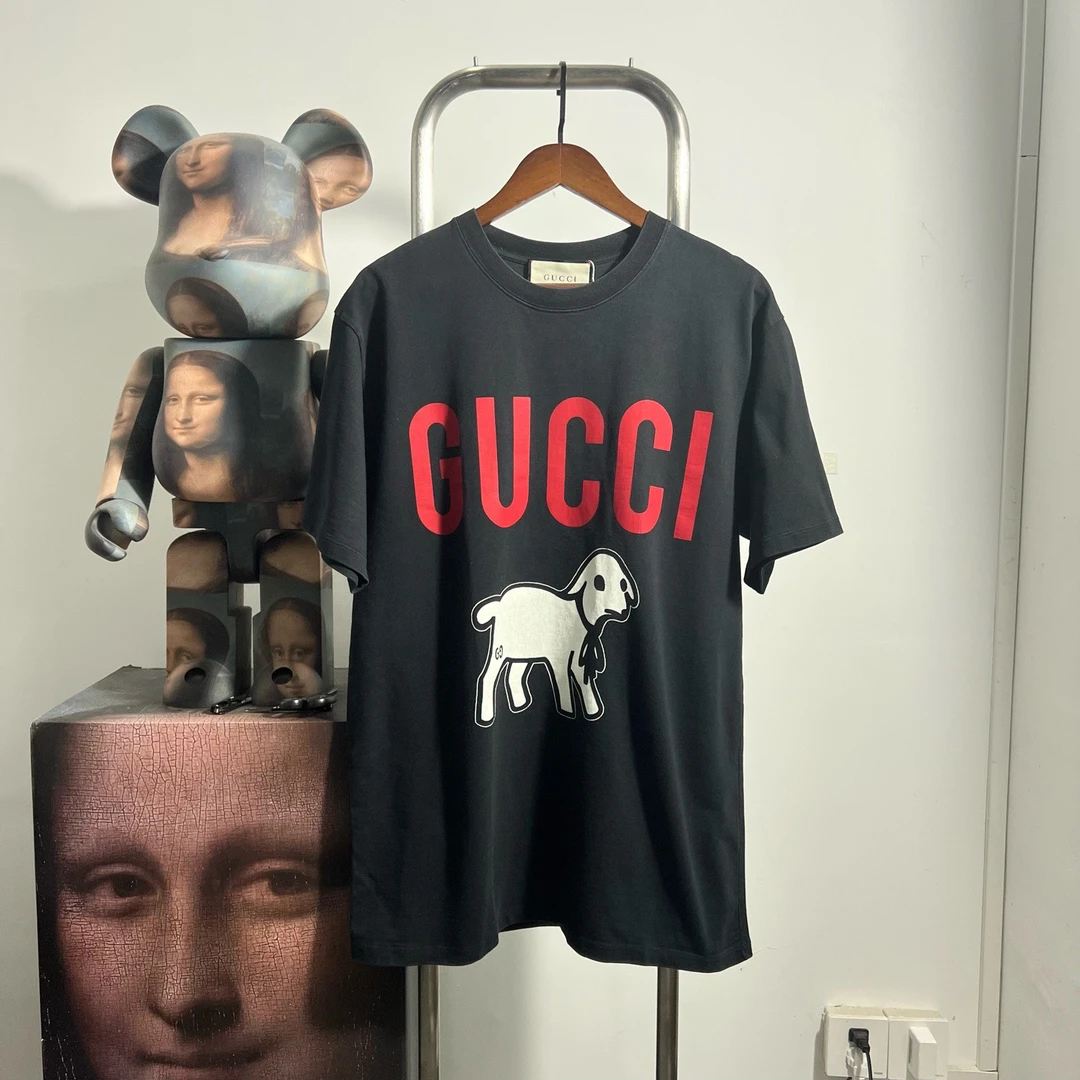 99新 GUCCI/古驰 古驰小羊短袖 S1803 胸围58衣长78编码3