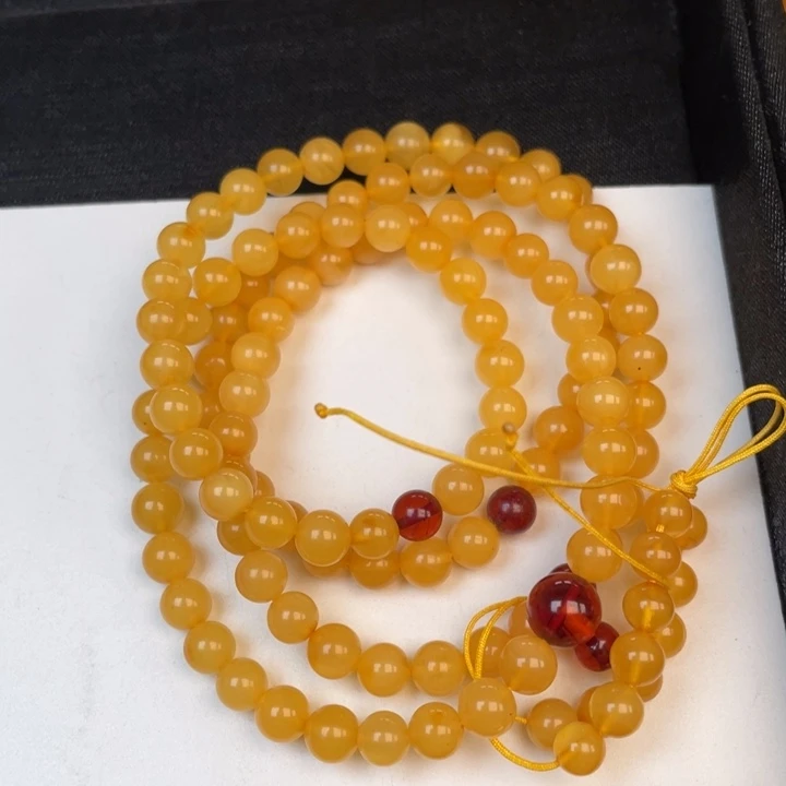 未镶嵌蜜蜡裸石蜜蜡6佛珠