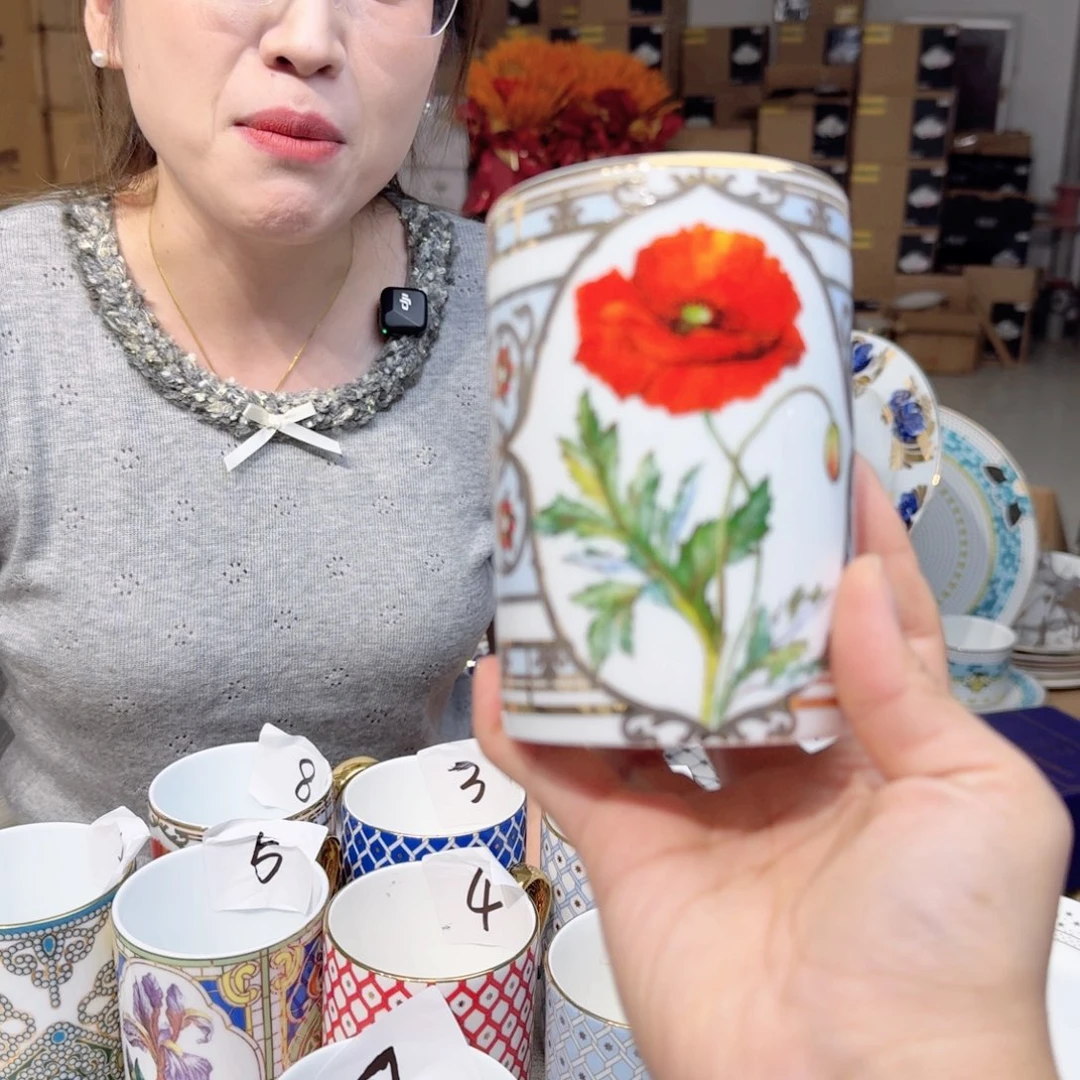 赵***英骨瓷马克杯370ml一个外贸骨瓷