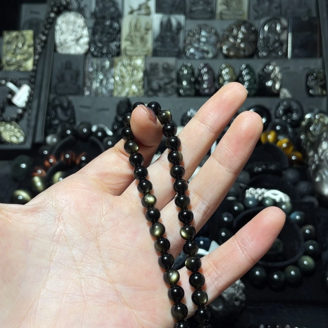 文***凯黑曜岩未镶嵌珠宝奇石