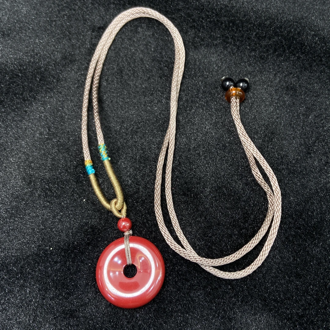 含辰砂工艺品【星浩好物】朱砂吊坠-QT125H437【多样性发一件】配绳