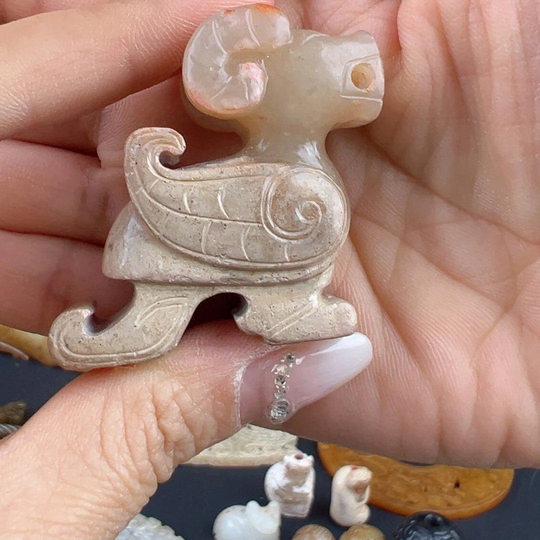 和田玉挂件未镶嵌妙**演