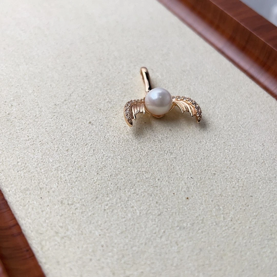 吊坠(不含链)海水珍珠银S925镶嵌