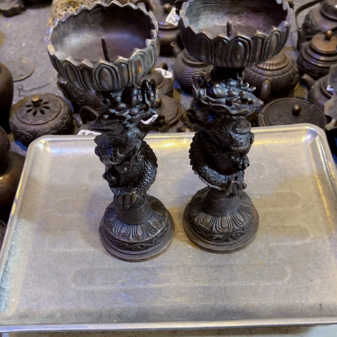 先***道黄铜摆件，文房摆件