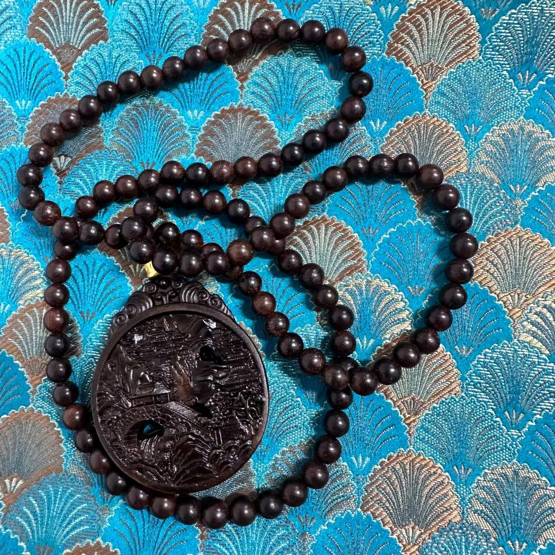 【器物炎灵 】cx圆牌山水吊坠