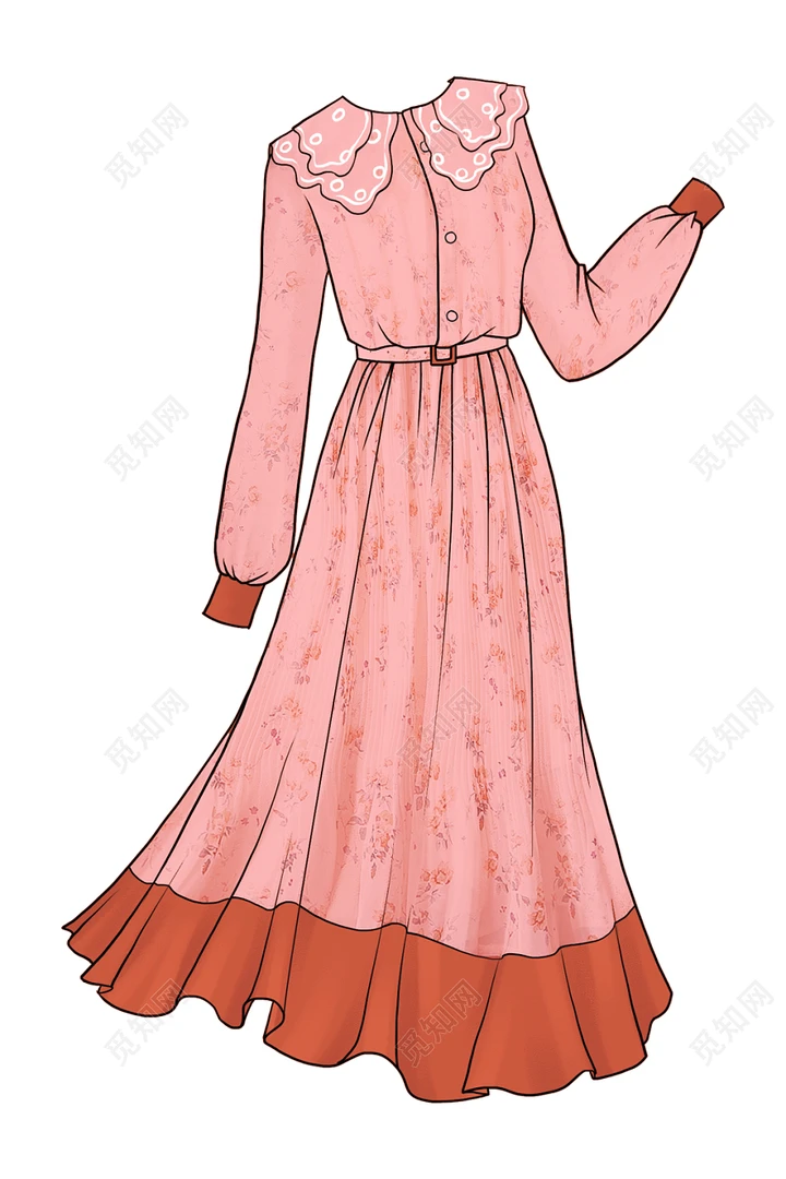 【芊依汇推荐】三链接时尚气质收腰设计感连衣裙